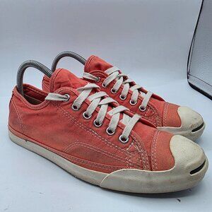 Converse Jack Purcell Womens Size 9 Red Sneaker Shoes Casual Athletic Outdoors
